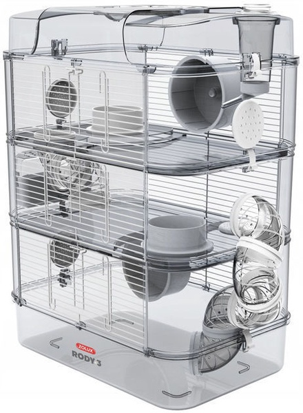 Narvas graužikams Zolux Rody 3 Trio, 41 cm x 27 cm x 53 cm, balta sp.