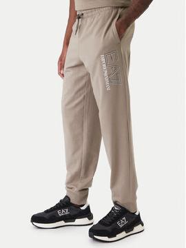 EA7 Emporio Armani Sportinės kelnės · Smėlio · Regular Fit
