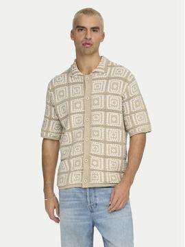 Only & Sons Marškiniai · Smėlio · Relaxed Fit