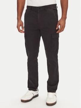 Tommy Jeans Medžiaginės kelnės · Juoda · Regular Fit