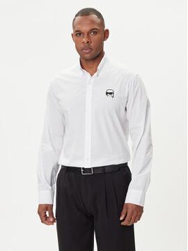 KARL LAGERFELD Marškiniai · Balta · Slim Fit