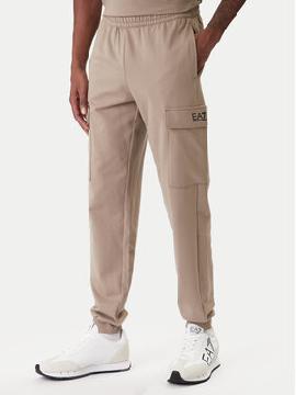 EA7 Emporio Armani Sportinės kelnės · Smėlio · Regular Fit