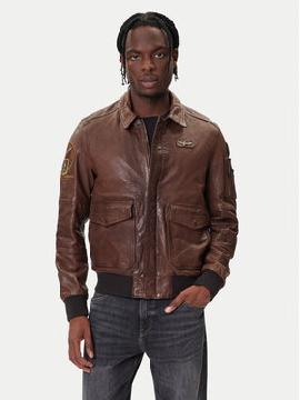 Aeronautica Militare Odinė striukė · Ruda