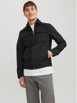 Jack & Jones Dirbtinės odos striukė · Juoda