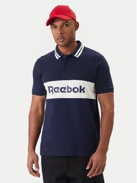 Reebok Polo marškinėliai · Tamsiai mėlyna