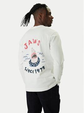 Jack & Jones Marškinėliai ilgomis rankovėmis · Balta