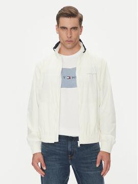 Tommy Jeans Demisezoninė striukė · Balta