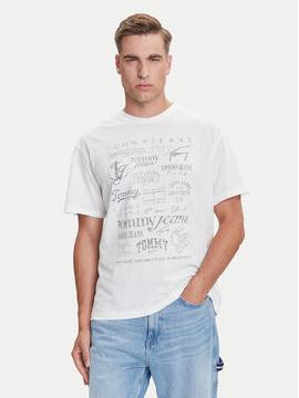 Tommy Jeans Marškinėliai · Balta