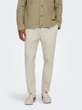 Only & Sons Medžiaginės kelnės · Pilka · Regular Fit