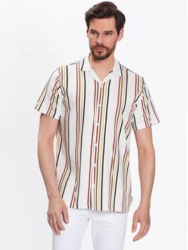 INDICODE Marškiniai · Écru · Regular Fit