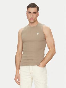 AMI Paris Tank top marškinėliai · Chaki