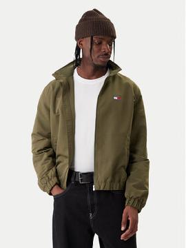 Tommy Jeans Demisezoninė striukė · Žalia