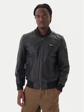 Aeronautica Militare Odinė striukė · Juoda