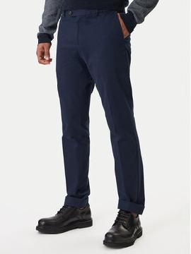 BOSS Kostiuminės kelnės · Tamsiai mėlyna · Slim Fit