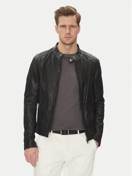 Serge Pariente Odinė striukė · Juoda