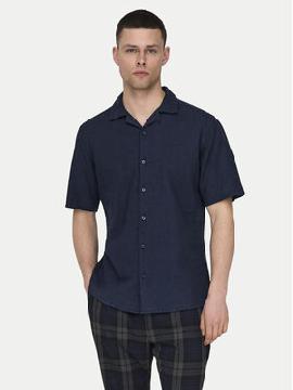 Only & Sons Marškiniai · Tamsiai mėlyna · Slim Fit