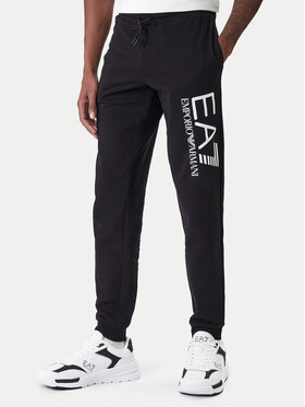 EA7 Emporio Armani Sportinės kelnės · Juoda · Regular Fit