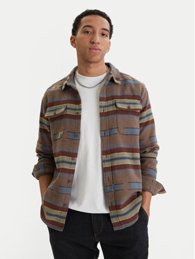 RVCA Marškiniai · Ruda · Regular Fit