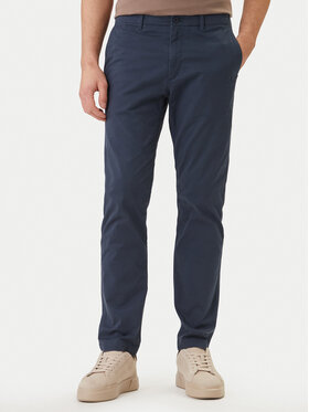 Calvin Klein Jeans Medžiaginės kelnės · Tamsiai mėlyna · Slim Fit