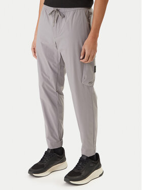 BOSS Medžiaginės kelnės · Pilka · Slim Fit