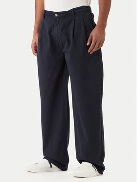 Guess Jeans Medžiaginės kelnės · Tamsiai mėlyna · Relaxed Fit