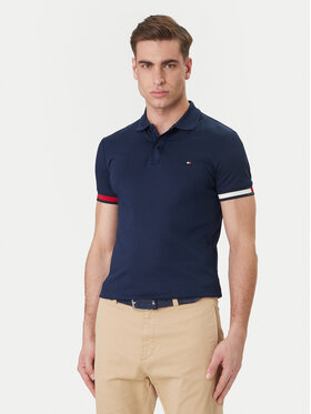 Tommy Hilfiger Polo marškinėliai · Tamsiai mėlyna