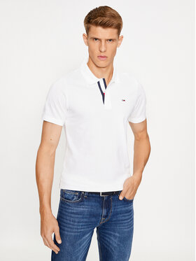 Tommy Jeans Polo marškinėliai · Balta