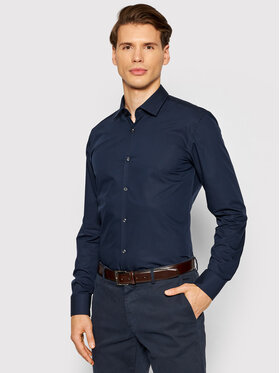 HUGO Marškiniai · Mėlyna · Slim Fit