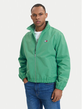 Tommy Jeans Demisezoninė striukė · Žalia