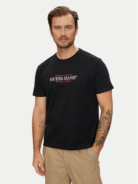 Guess Jeans Marškinėliai · Juoda