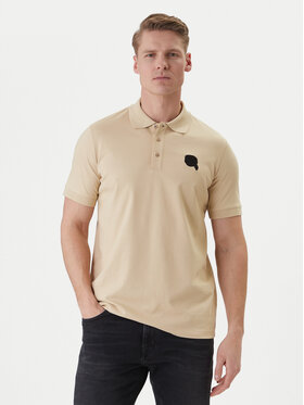 KARL LAGERFELD Polo marškinėliai · Smėlio