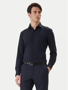 BOSS Marškiniai · Tamsiai mėlyna · Slim Fit