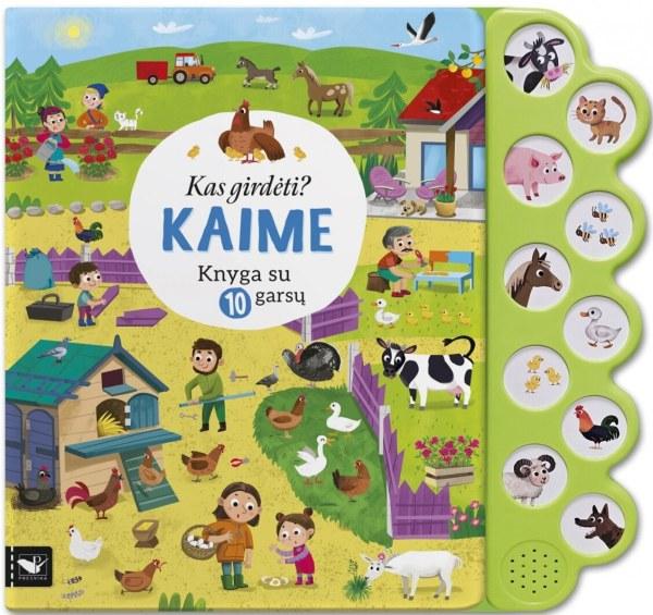 Kas girdėti? Kaime. Knyga su 10 garsų