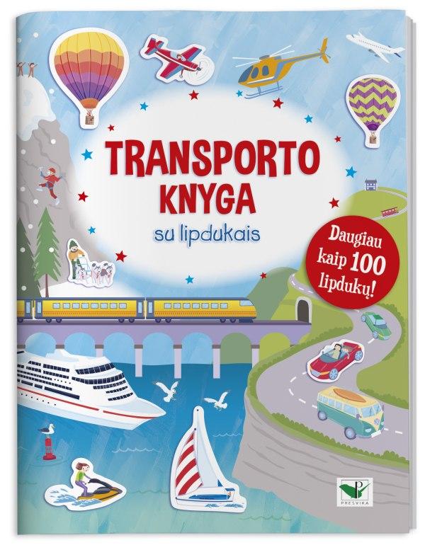 Transporto knyga su lipdukais. Daugiau kaip 100 lipdukų!