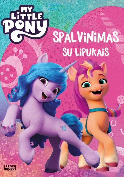 Mažieji poniai. Spalvinimas su lipdukais