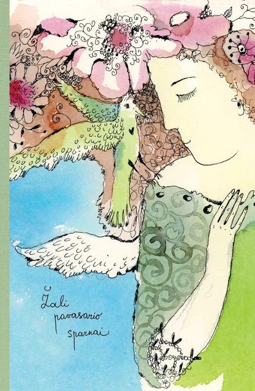 Bloknotas „Angelas su paukščiu“