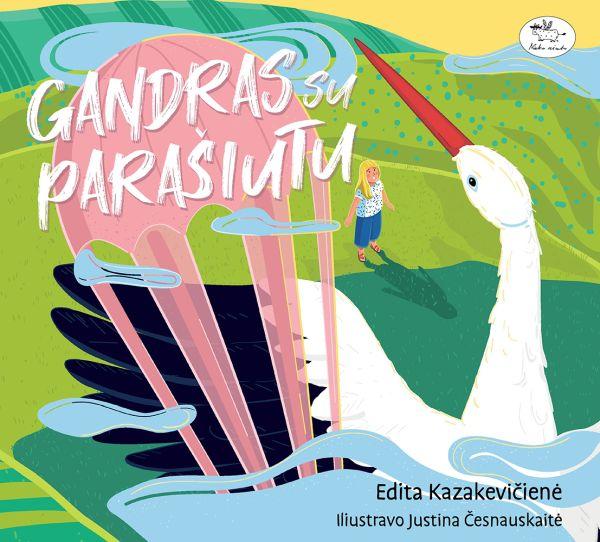 Gandras su parašiutu