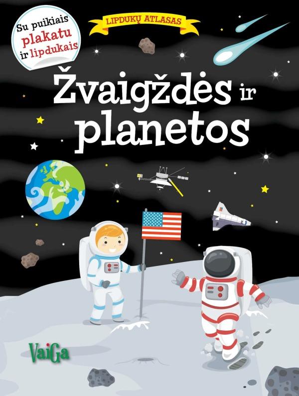 Žvaigždės ir planetos. Lipdukų knyga