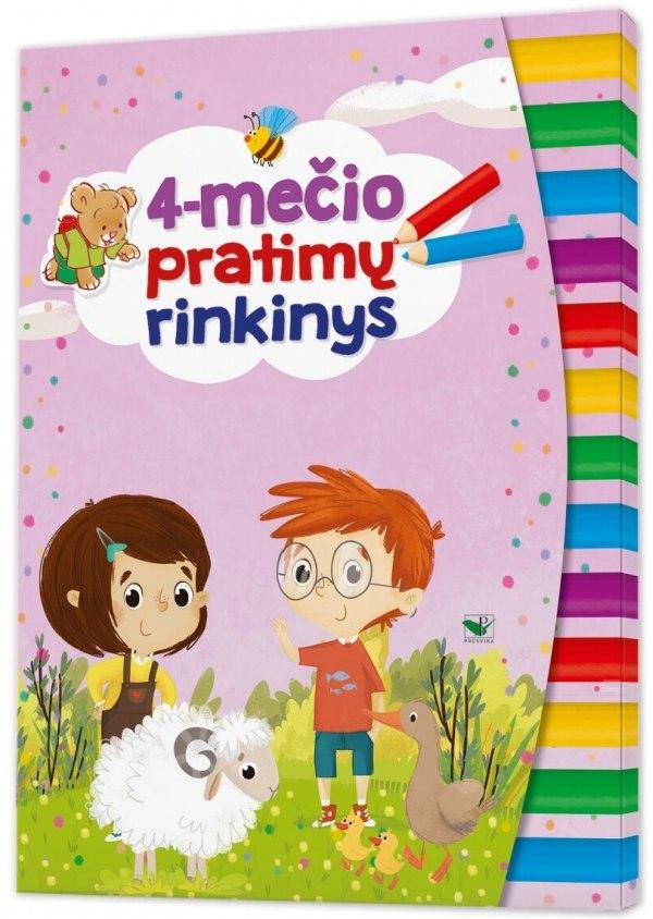 4-mečio pratimų rinkinys (3 užduočių knygelės su lipdukais)