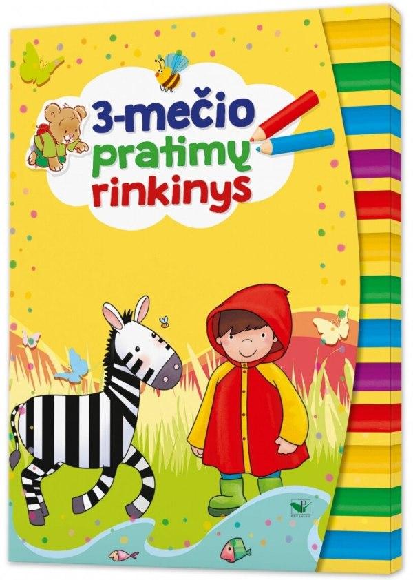 3-mečio pratimų rinkinys (3 užduočių knygelės su lipdukais)