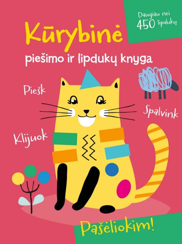 Katinas. Kūrybinė piešimo ir lipdukų knyga