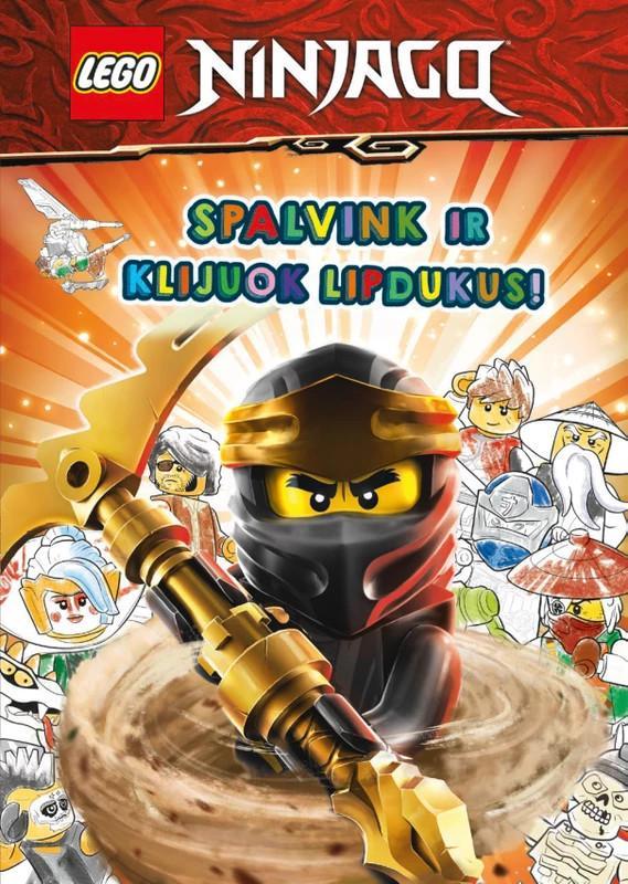 LEGO® NINJAGO® Spalvink ir klijuok lipdukus!
