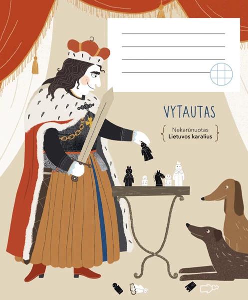 Sąsiuvinis VYTAUTAS DIDYSIS, nuo 2 kl., 12 l., langeliais