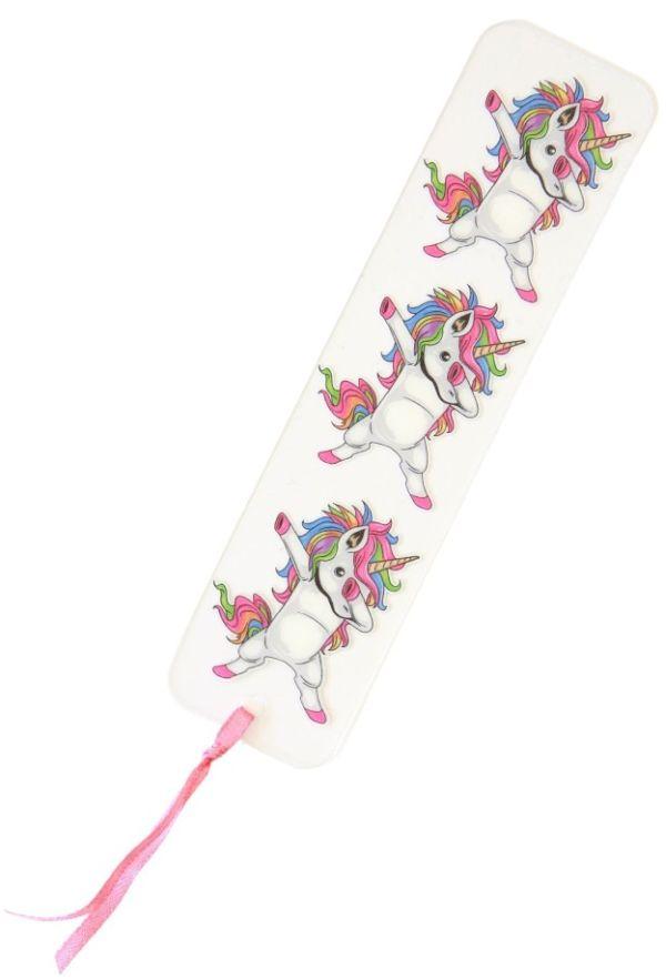 Plastikinis knygų skirtukas „Vienaragiai“