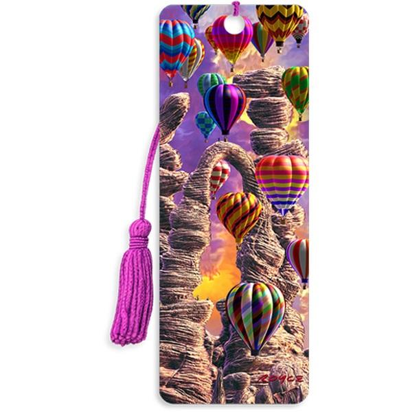 3D knygos skirtukas „Oro balionai“