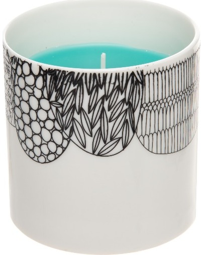 Žvakė keramikiniame indelyje TURQUOISE, 8 cm