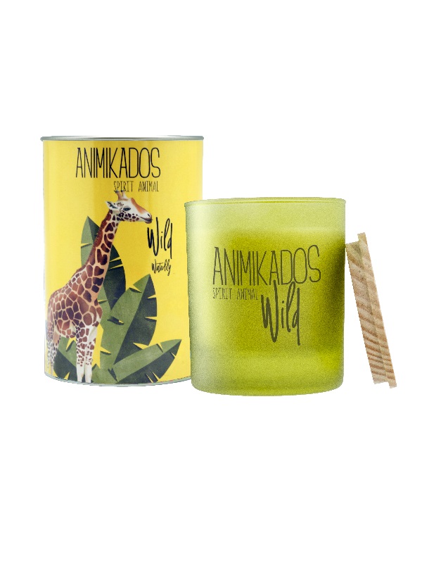 Augalinio vaško žvakė GIRAFFE WATERLILY, 40h