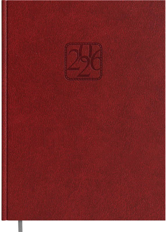 Darbo knyga A4 BALADEK WEEK 2026, bordo