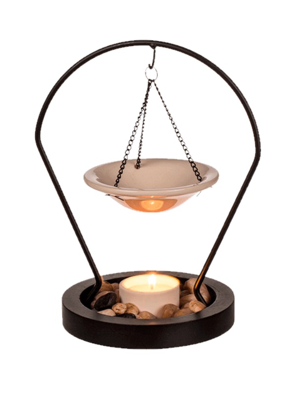 Aromatinė žvakidė SWING (su žvakute ir dekoracijomis) 21 cm