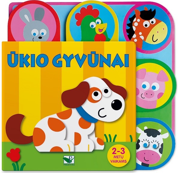 Ūkio gyvūnai. 2-3 metų vaikams. Kontūriniai puslapiai